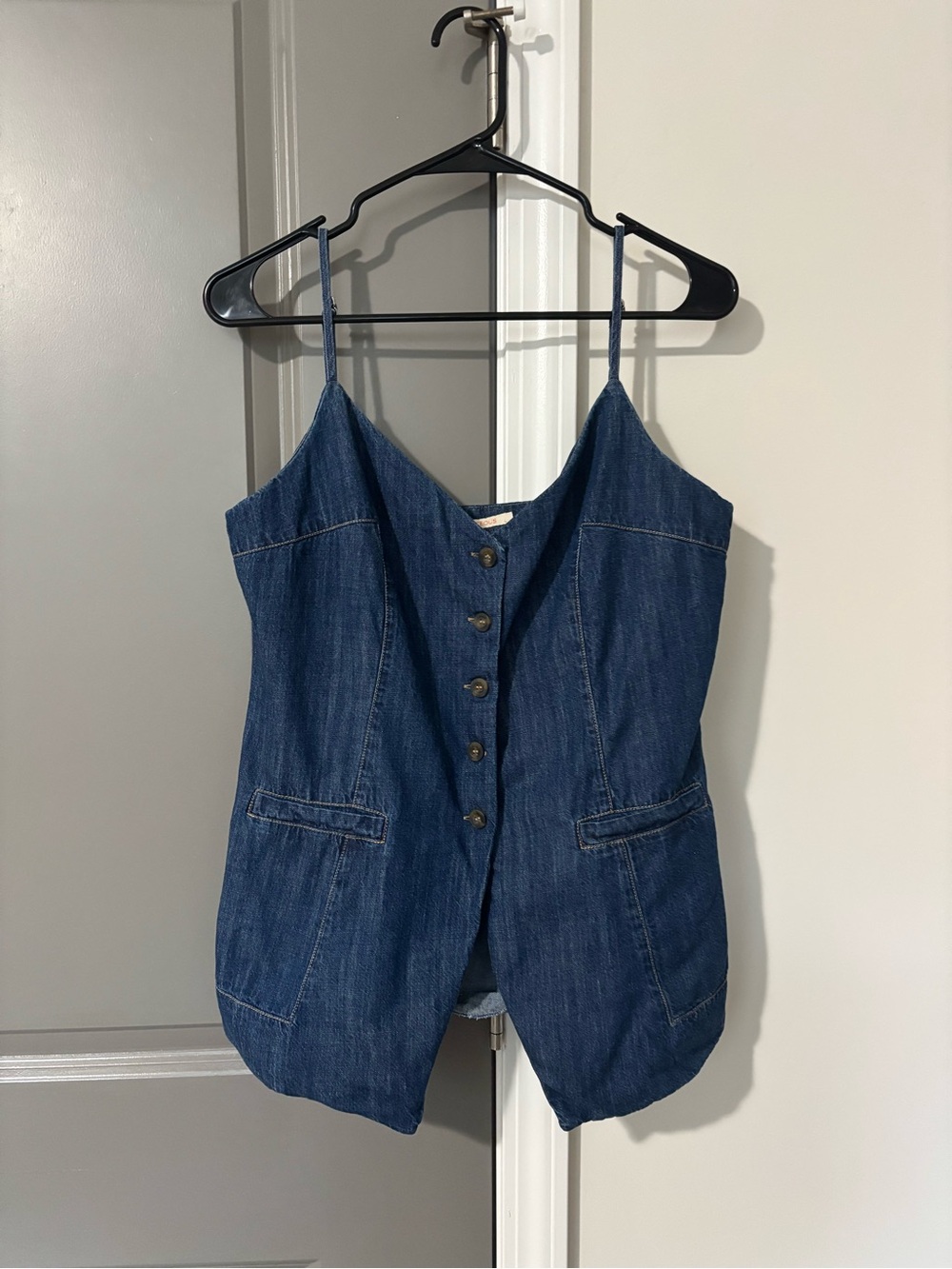 Olivaceous Denim Style Vest Top